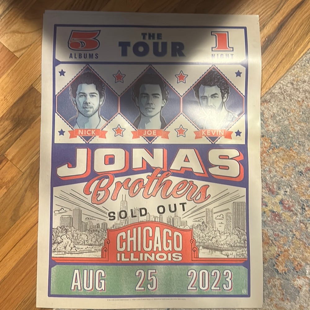 Jonas Brothers The Tour Chicago Poster